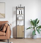 VidaXL Boekenkast Sonoma Eiken 40 x 24 x 161 cm Bewerkt hout