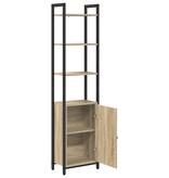VidaXL Boekenkast Sonoma Eiken 40 x 24 x 161 cm Bewerkt hout