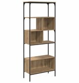 VidaXL Boekenkast Artisan Eiken 76 x 33 x 188,5 cm Bewerkt hout