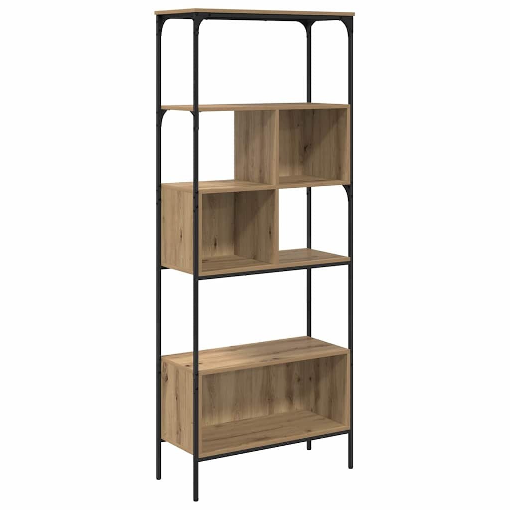 VidaXL Boekenkast Artisan Eiken 76 x 33 x 188,5 cm Bewerkt hout