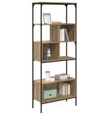 VidaXL Boekenkast Artisan Eiken 76 x 33 x 188,5 cm Bewerkt hout
