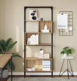 VidaXL Boekenkast Artisan Eiken 76 x 33 x 188,5 cm Bewerkt hout