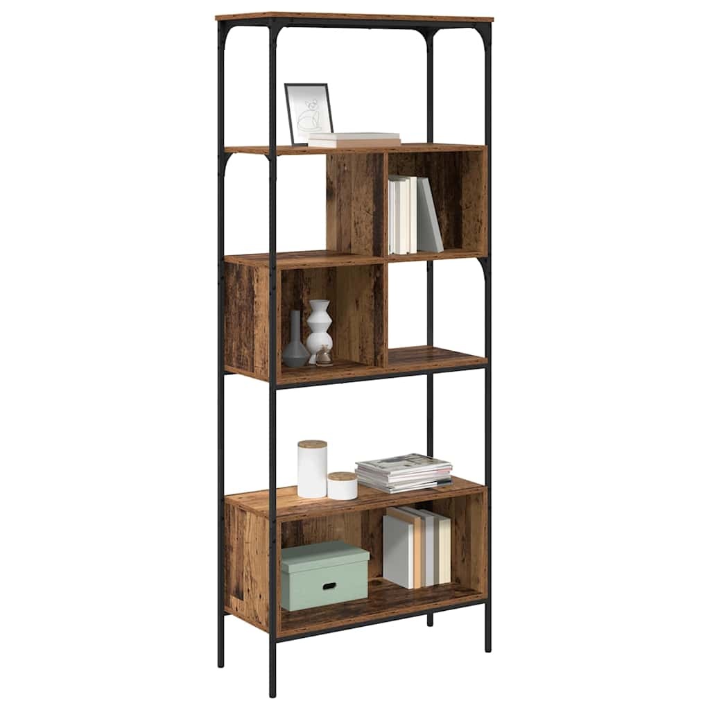 VidaXL Boekenkast Oud Hout 76 x 33 x 188,5 cm Bewerkt hout