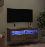 VidaXL TV Wandkast Artisan Eiken 100 x 30 x 40 cm Bewerkt hout