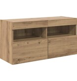 VidaXL TV Wandkast Artisan Eiken 80 x 30 x 40 cm Bewerkt hout