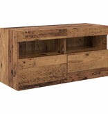 VidaXL TV Wandkast Oud Hout 80 x 30 x 40 cm Bewerkt hout
