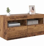 VidaXL TV Wandkast Oud Hout 80 x 30 x 40 cm Bewerkt hout