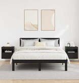 VidaXL TV Wandkasten 2 pcs Zwart Eiken 40 x 30 x 40 cm Bewerkt hout