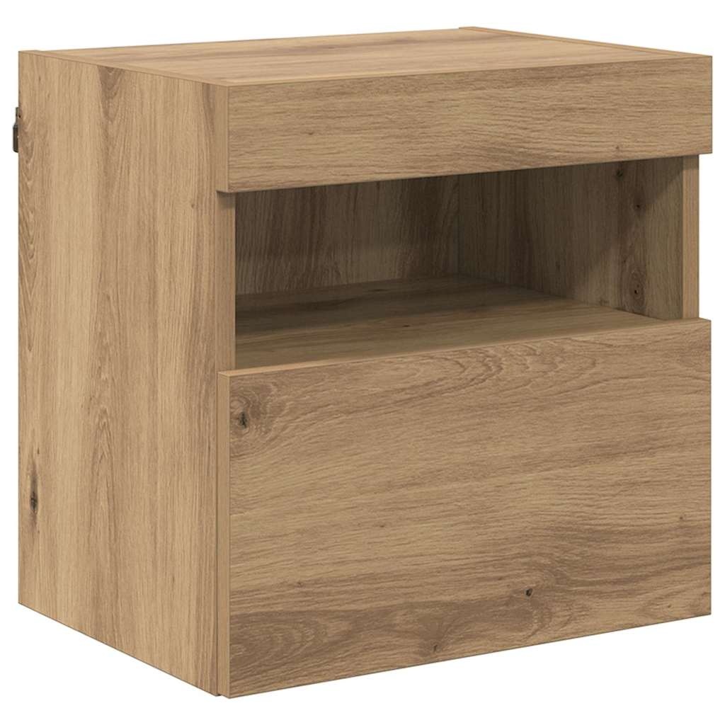 VidaXL TV Wandkast Artisan Eiken 40 x 30 x 40 cm Bewerkt hout