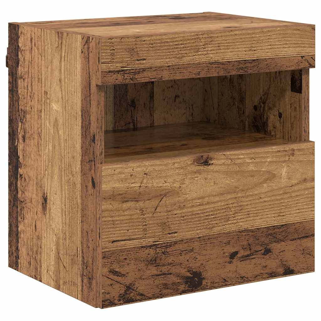 VidaXL TV Wandkast Oud Hout 40 x 30 x 40 cm Bewerkt hout