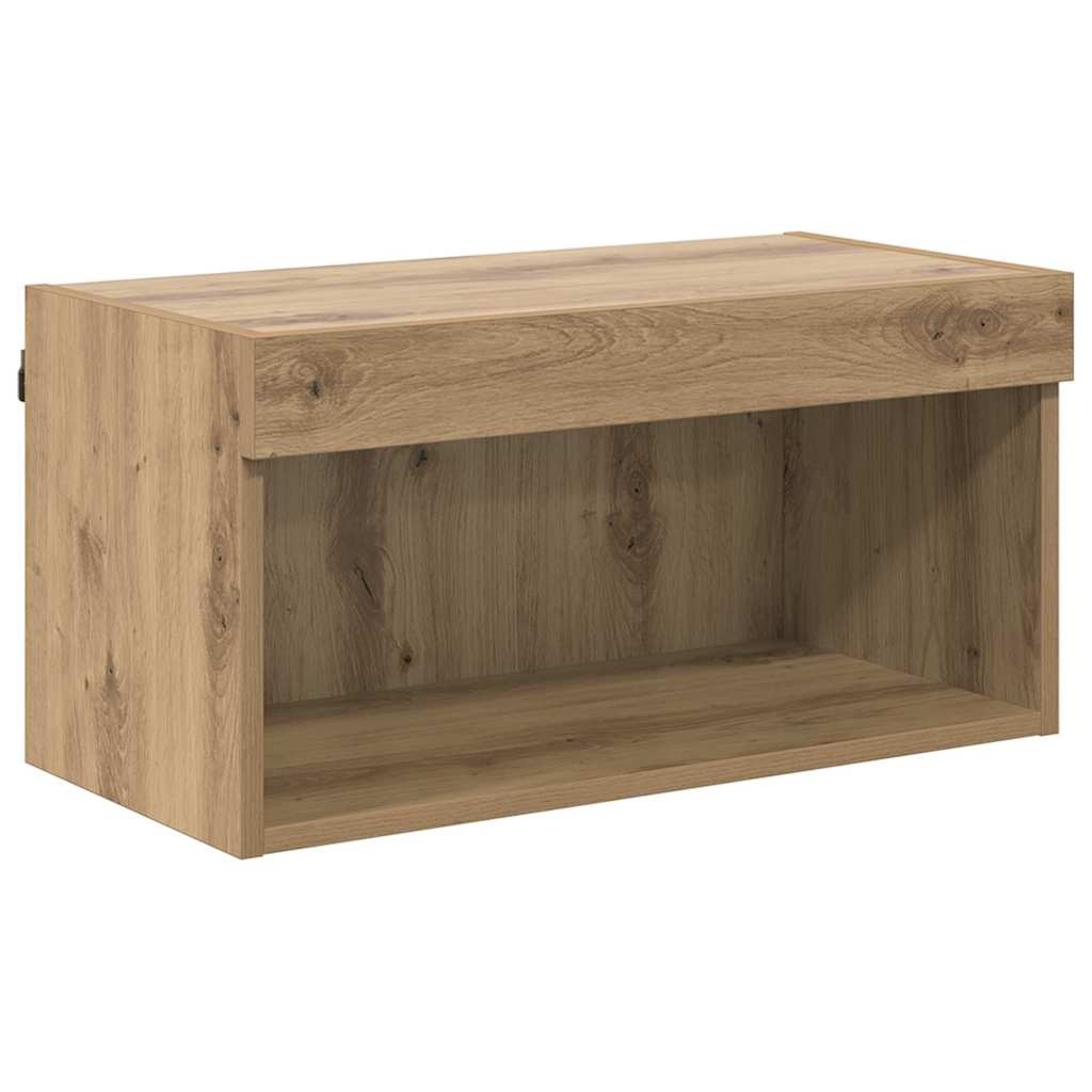 VidaXL TV-kast Artisan Eiken 60 x 30 x 30 cm Bewerkt hout