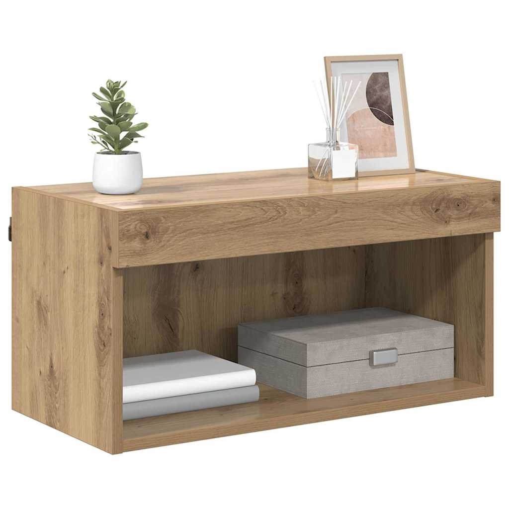 VidaXL TV-kast Artisan Eiken 60 x 30 x 30 cm Bewerkt hout