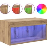 VidaXL TV-kast Artisan Eiken 60 x 30 x 30 cm Bewerkt hout