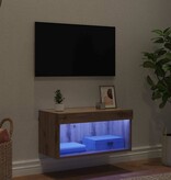 VidaXL TV-kast Artisan Eiken 60 x 30 x 30 cm Bewerkt hout