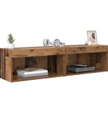 VidaXL TV-kasten 2 pcs Oud Hout 60 x 30 x 30 cm Bewerkt hout
