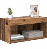 VidaXL TV-kast Wandgemonteerd Oud Hout 60 x 30 x 30 cm Bewerkt hout