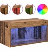 VidaXL TV-kast Wandgemonteerd Oud Hout 60 x 30 x 30 cm Bewerkt hout
