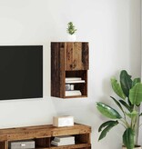 VidaXL Wandgemonteerde TV Kast Oud Hout 30,5 x 30 x 60 cm Bewerkt hout