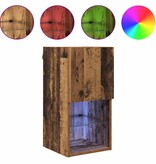 VidaXL Wandgemonteerde TV Kast Oud Hout 30,5 x 30 x 60 cm Bewerkt hout
