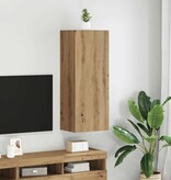 VidaXL TV Wandkast Artisan Eiken 40,5 x 30 x 102 cm Bewerkt hout