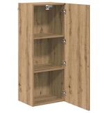 VidaXL TV Wandkast Artisan Eiken 40,5 x 30 x 102 cm Bewerkt hout
