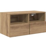 VidaXL TV Wandkast Artisan Eiken 60 x 30 x 30 cm Bewerkt hout