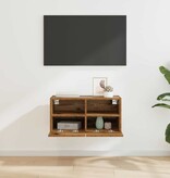 VidaXL TV Wandkast Oud Hout 60 x 30 x 30 cm Bewerkt hout