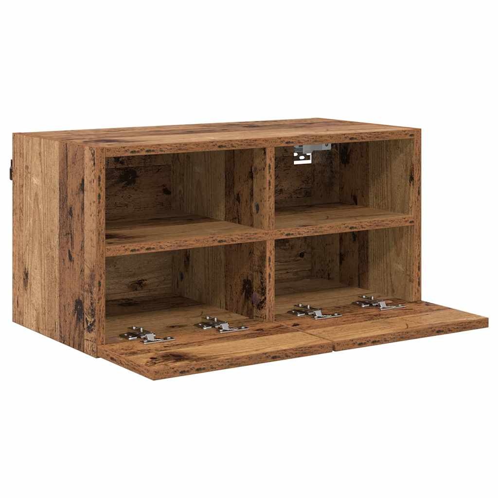 VidaXL TV Wandkast Oud Hout 60 x 30 x 30 cm Bewerkt hout