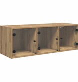 VidaXL Wandkast Artisan Eiken 102 x 37 x 35 cm Bewerkt hout