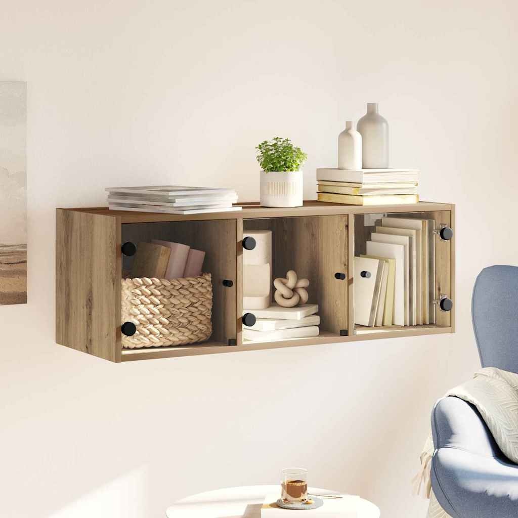 VidaXL Wandkast Artisan Eiken 102 x 37 x 35 cm Bewerkt hout