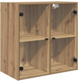 VidaXL Wandkast Artisan Eiken 68 x 37 x 68,5 cm Bewerkt hout