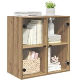 VidaXL Wandkast Artisan Eiken 68 x 37 x 68,5 cm Bewerkt hout