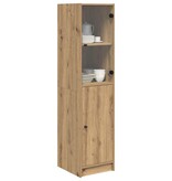 VidaXL Highboard Artisan Eiken 35 x 37 x 142 cm Bewerkt hout