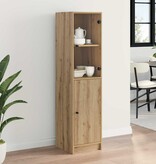 VidaXL Highboard Artisan Eiken 35 x 37 x 142 cm Bewerkt hout