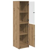 VidaXL Highboard Artisan Eiken 35 x 37 x 142 cm Bewerkt hout