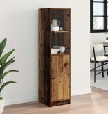 VidaXL Highboard Oud Hout 35 x 37 x 142 cm Bewerkt hout