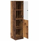 VidaXL Highboard Oud Hout 35 x 37 x 142 cm Bewerkt hout