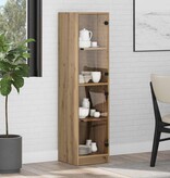 VidaXL Highboard Artisan Eiken 35 x 37 x 142 cm Bewerkt hout