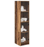 VidaXL Highboard Oud Hout 35 x 37 x 142 cm Bewerkt hout