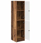 VidaXL Highboard Oud Hout 35 x 37 x 142 cm Bewerkt hout