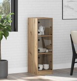 VidaXL Highboard Artisan Eiken 35 x 37 x 109 cm Bewerkt hout