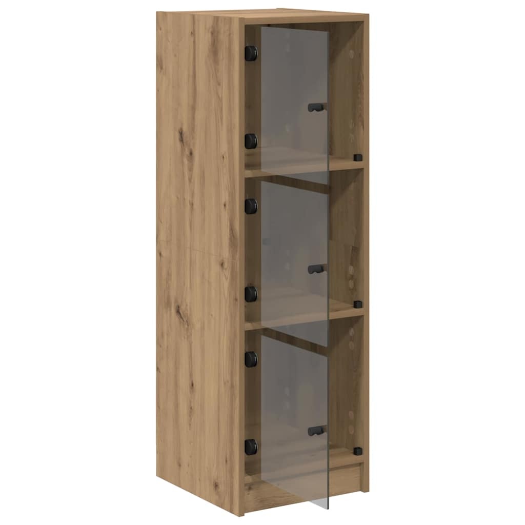 VidaXL Highboard Artisan Eiken 35 x 37 x 109 cm Bewerkt hout