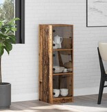 VidaXL Highboard Oud Hout 35 x 37 x 109 cm Bewerkt hout