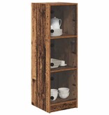 VidaXL Highboard Oud Hout 35 x 37 x 109 cm Bewerkt hout