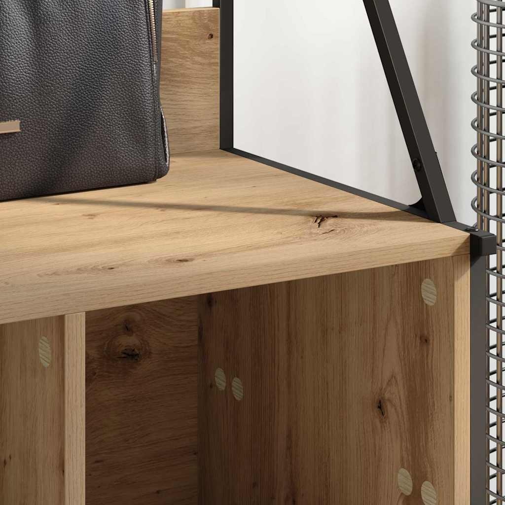 VidaXL Kledingrek Artisan Eiken 100 x 41 x 184 cm Bewerkt hout