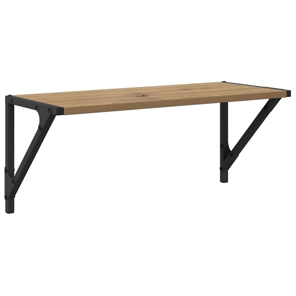 VidaXL Wandplanken 2 pcs Artisan Eiken 60 x 25 x 25,5 cm Bewerkt hout