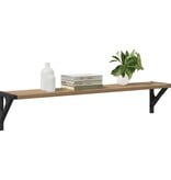 VidaXL Wandplanken 2 pcs Artisan Eiken 80 x 15 x 15,5 cm Bewerkt hout