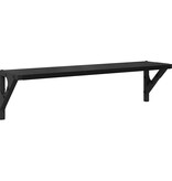 VidaXL Wandplanken 2 pcs Zwart Eiken 60 x 15 x 15,5 cm Bewerkt hout