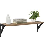 VidaXL Wandplanken 2 pcs Artisan Eiken 60 x 15 x 15,5 cm Bewerkt hout