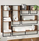 VidaXL Wandplankenset 6 pcs Oud Hout 100 x 25 x 30 cm Bewerkt hout